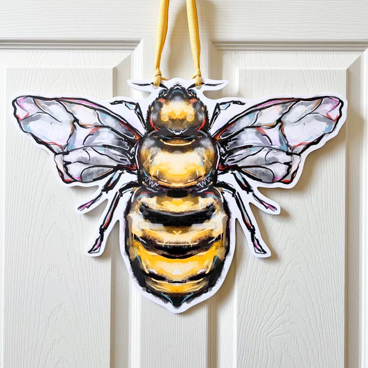 Home Malone - Wholesale Door Hanger - Bee Door Hanger - New Orleans Spring Summer Outdoor Decor