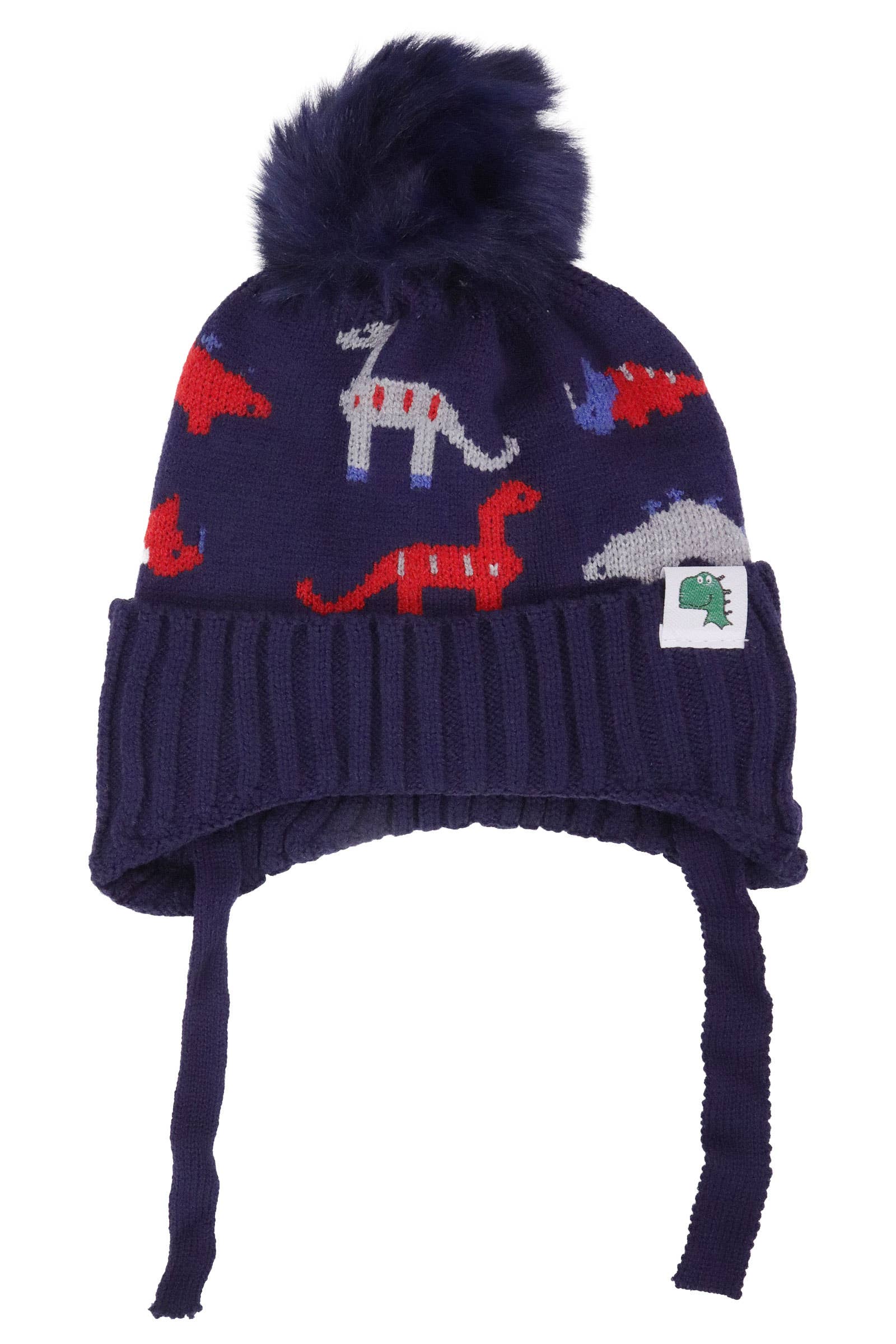 ASSORTED Kids Dinosaur Ear Cover Chin Strap Beanie for wholesale on Faire9