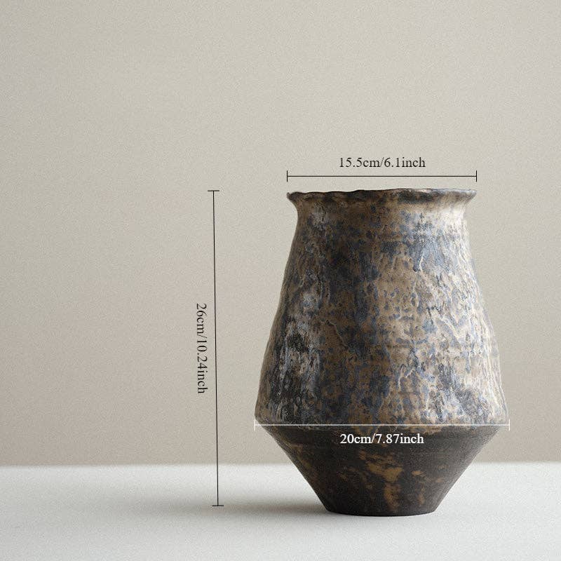 Gohobi （We cover U.S. import duties） - Wholesale Vase - Gohobi Japanese-style wabi sabi handmade large vase 0033