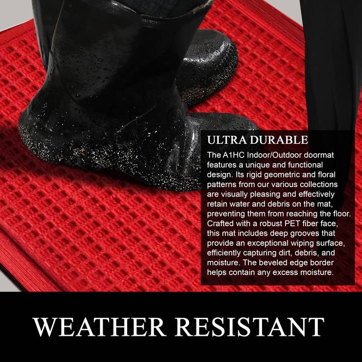 A1 home collections - Wholesale Floor Mat - A1HC All Weather Durable Rubber Polypropylene Doormats
