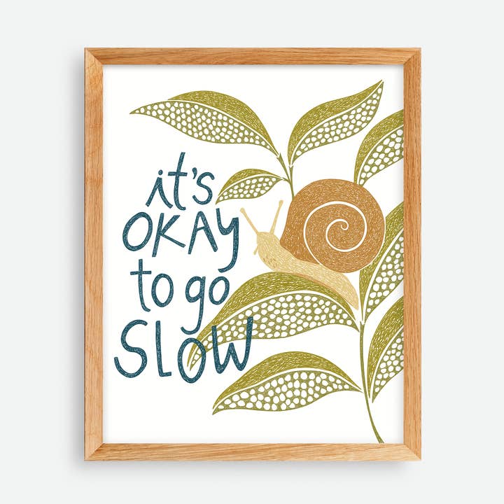 Impression d'art Go Slow pour la vente par Quiet Lines Design