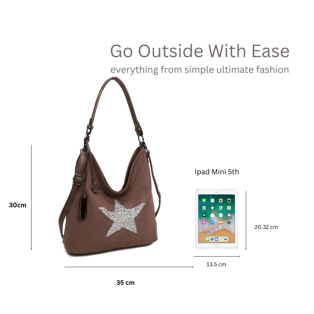 Ellas Trading – wholesale Tote bag – Women's – Star Embellished Tote Bag1
