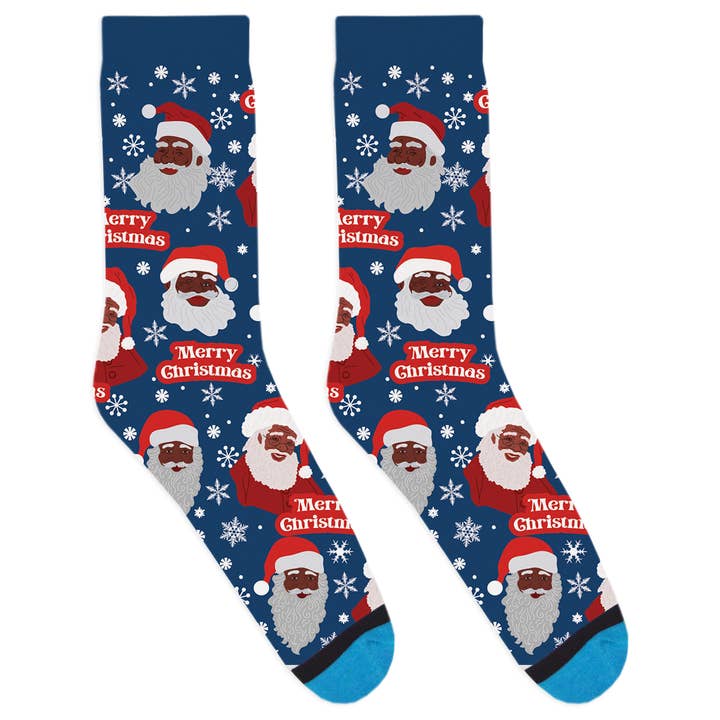 Black Santa Claus Socks for wholesale by DivvyUp