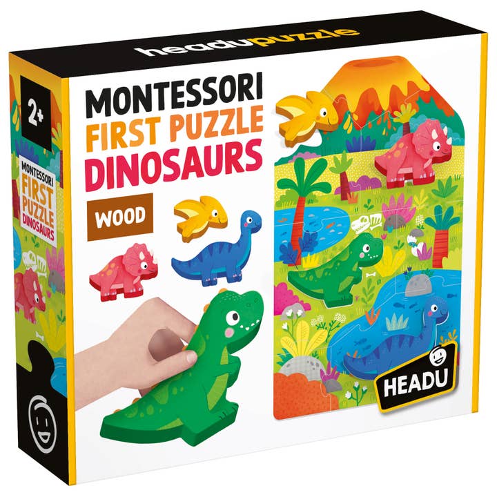 Första Pussel Dinosaurier Montessori för wholesale av Headu ROW