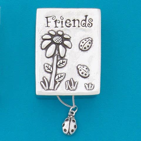 Friends/Ladybug Wish Box W/Ladybug Necklace for wholesale by Basic Spirit