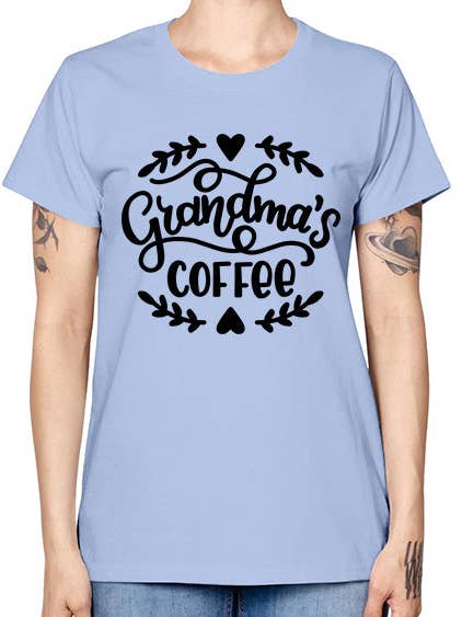 grandmas coffee 1016# - coffee - Missy T-Shirt for wholesale by tshirt unlimited