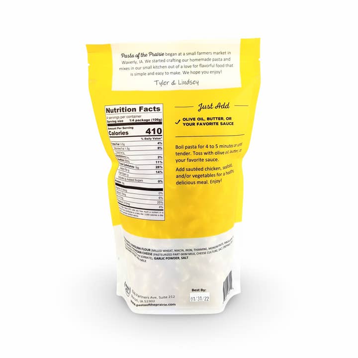 Pasta of the Prairie - Wholesale Pasta - Parmesan Garlic Pasta1