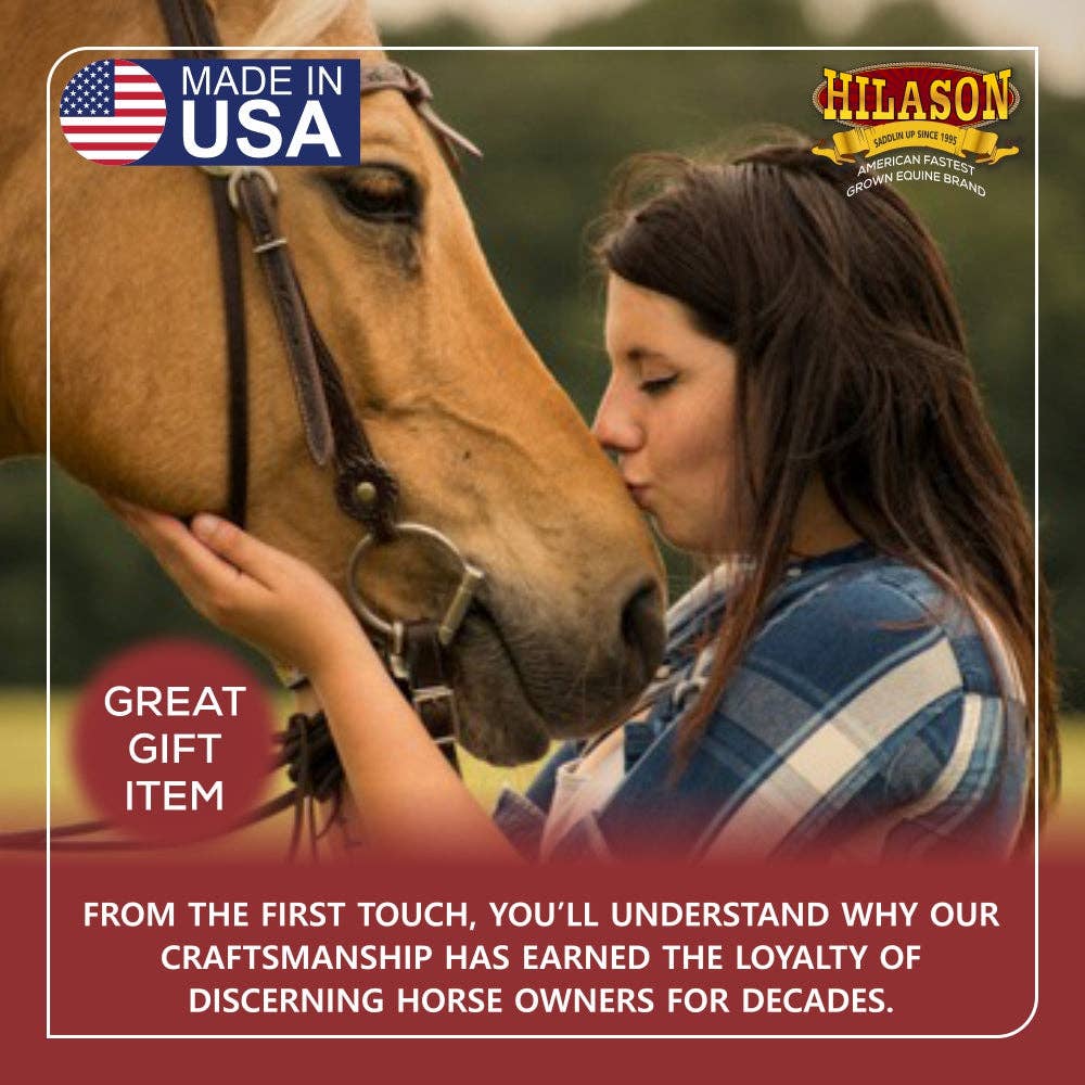 HILASON - Wholesale Horseback Riding Gear - HILASON Western Wool Felt Horse Saddle Pad W/ Distressed Wear Leather Made in USA | for Horses4