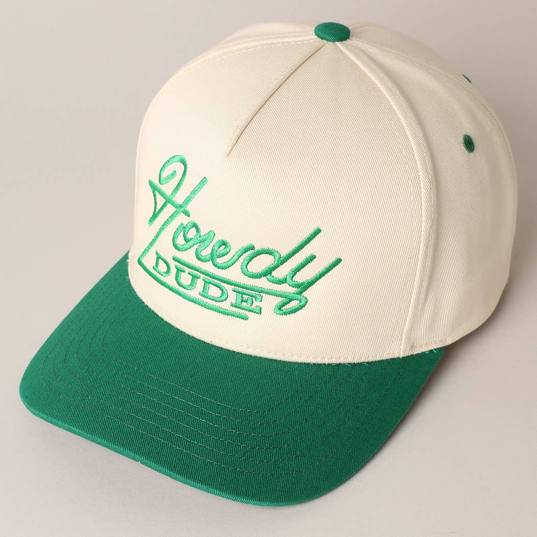 Fashion City – wholesale Baseball cap – Unisex – Howdy Dude Embroidery Two Tone Baseball Cap8