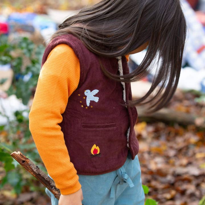 Chokolade Sherpa-foret Vendbar Vest for engroshandel hos Little Green Radicals EU