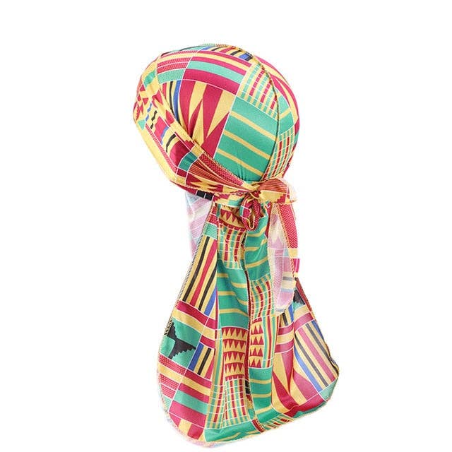 African Print #1 Silky Durag for wholesale by Taelor Boutique