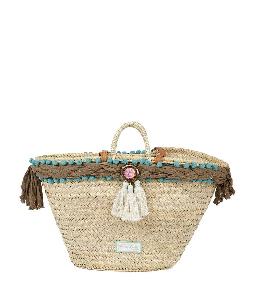 Twenty Violets – wholesale Beach bag – Medium Large Natural S'Agaro Carrycot - 53 x 30 cm1