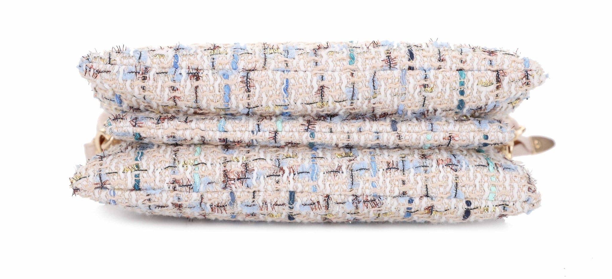 MiMi Wholesale - Wholesale Crossbody Bag - Women's - FC20643 Tweed Three Compartment Crossbody Bag6