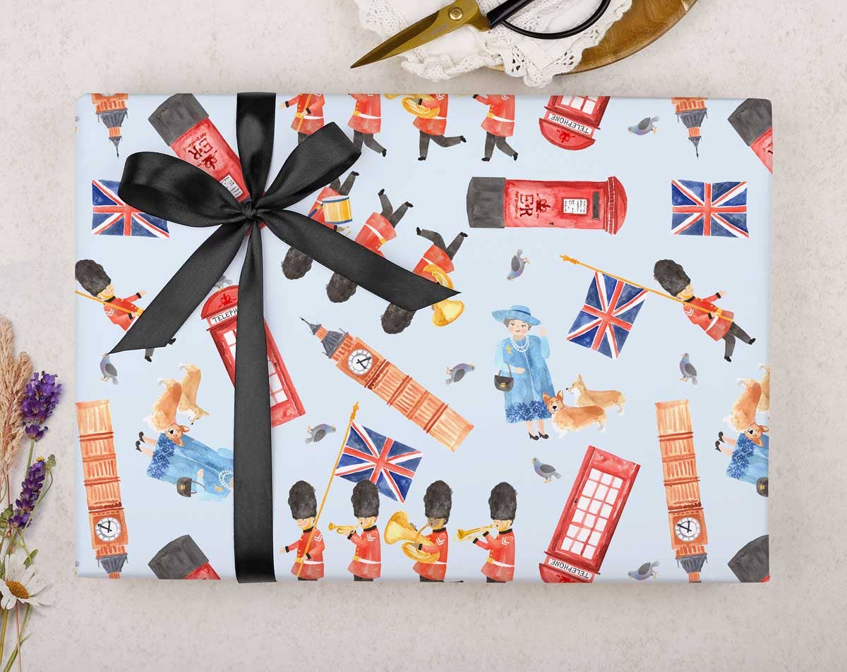 Making Meadows Ltd - Wholesale Flat Wrap - Gift Wrap | London Wrapping Paper Sheet1