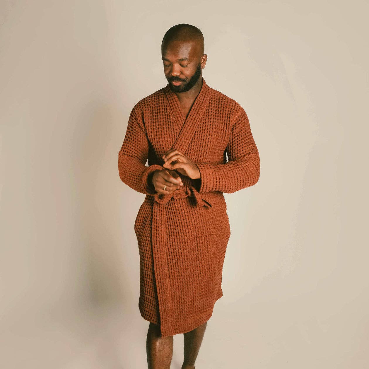 Happy Place Brand - Wholesale Robe - Women's - Organic Weightless Waffle Bath Robe15