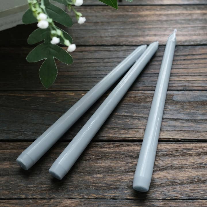 Elan Bazaar - Wholesale Tapered Candle/Candlestick - 20 Dusty Blue Taper Candles2