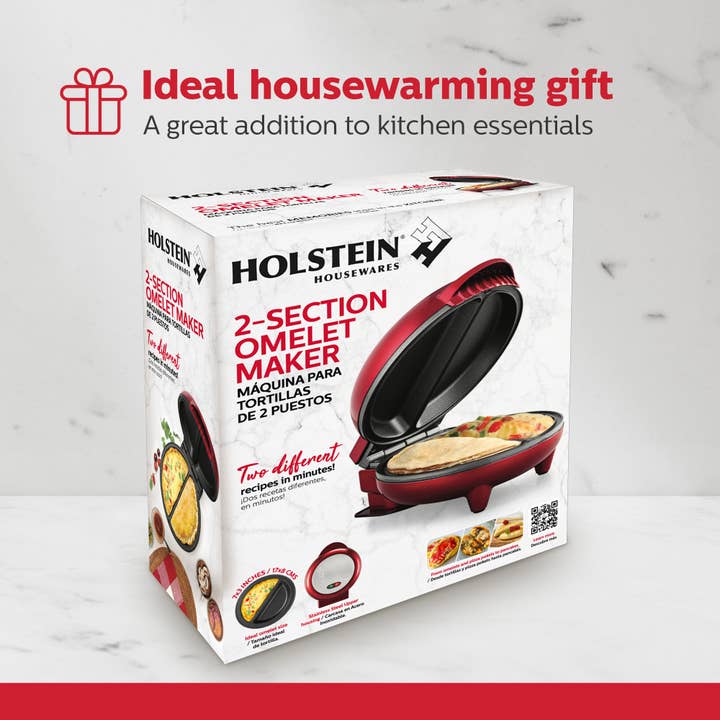 Holstein Housewares - Wholesale Kitchen Appliance - Easy Fast Breakfast Omelet Maker for Pancakes & Treats28