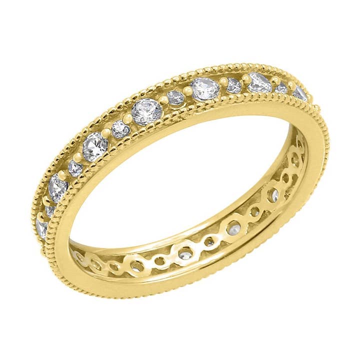 Milgrain Alternativ Eternity Ring för wholesale av GEMOUR