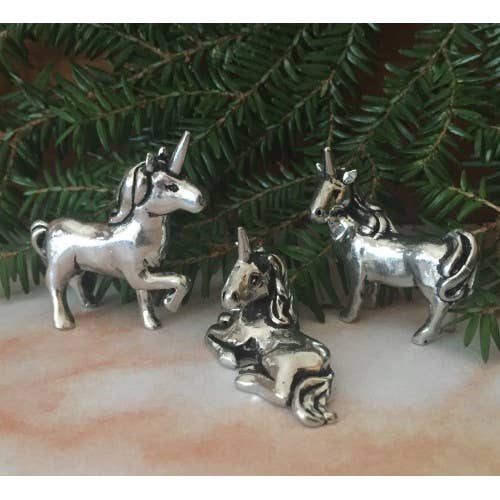 Basic Spirit – wholesale Decorative figurine – 3 pc. Unicorns Miniature Set w/Pouch1
