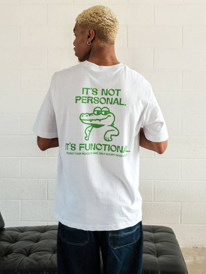 IT'S NOT PERSONAL, IT'S FUNCTIONAL. for wholesale by Catharsis