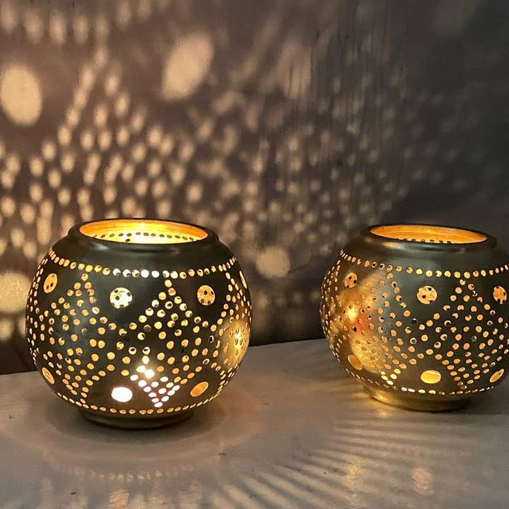 HandmadeBestSeller - Wholesale Candle holder - set of 2 brass candlestick holders, Antique brass candle 3