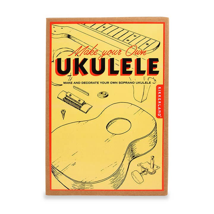 Kikkerland Design Inc - Wholesale DIY Craft Kit - Make Your Own Ukulele