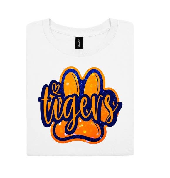 The Candy Collections - Vente T-shirt sérigraphié – femme - Allez les tigres t-shirt graphique tee fan de football tailgate Clemson1