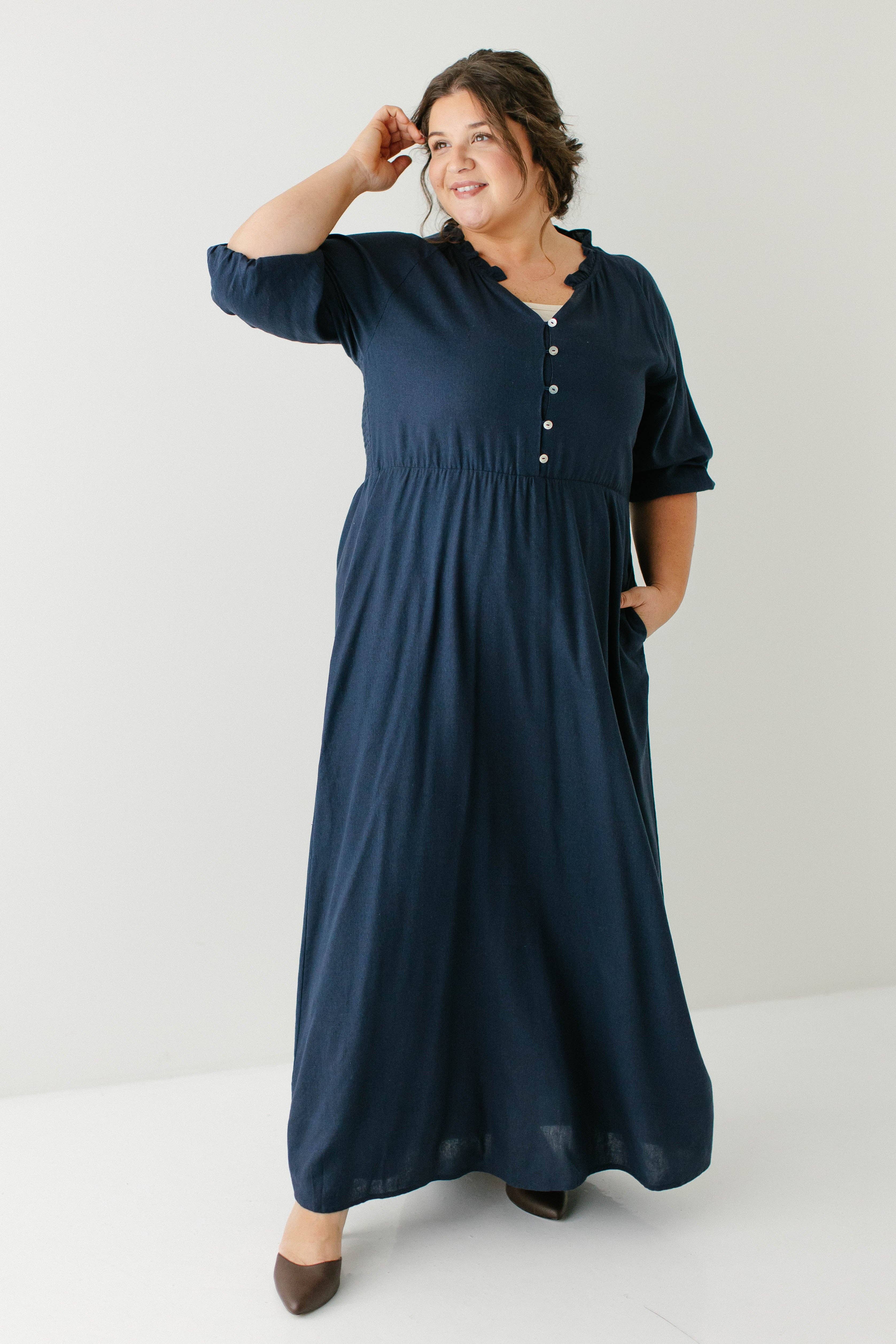 The Main Street Exchange - Wholesale Dress - Women's - 'Kenzi' Ruffle Detail Maxi Dress2