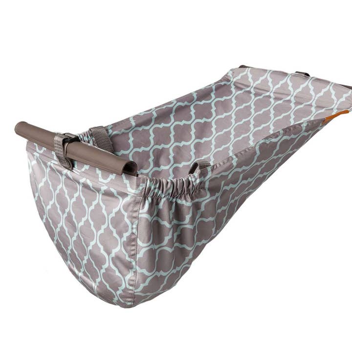 Binxy Baby - Wholesale Stroller Cover/Accessory - Baby - Baby Shopping Cart Hammock - Gray/Aqua