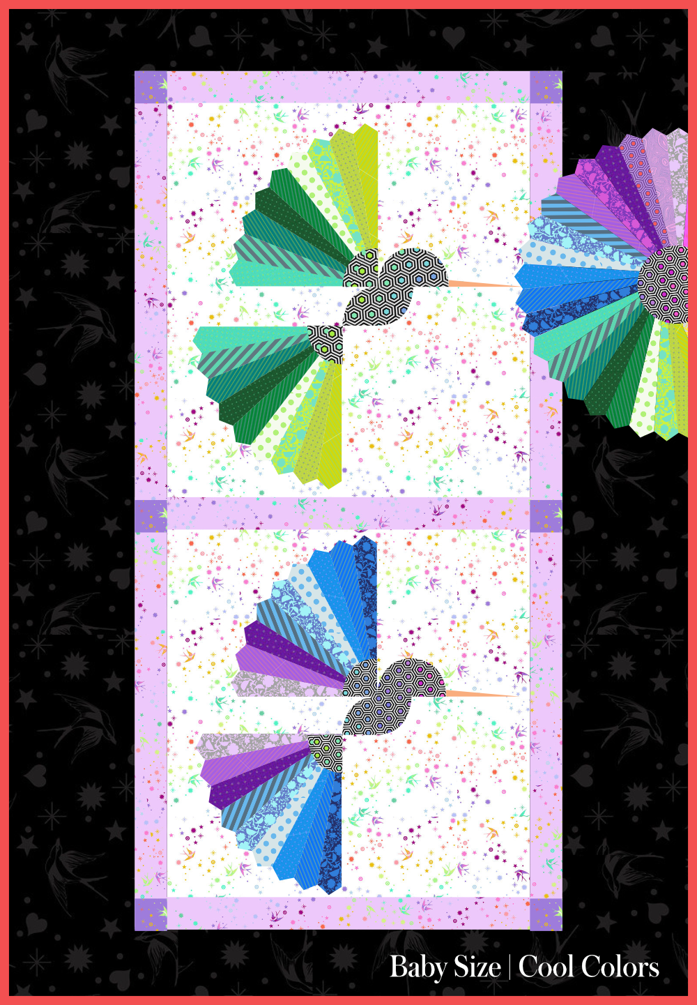 Rachel Rossi Design - Wholesale Quilt - Hover | Hummingbird Quilt Pattern4