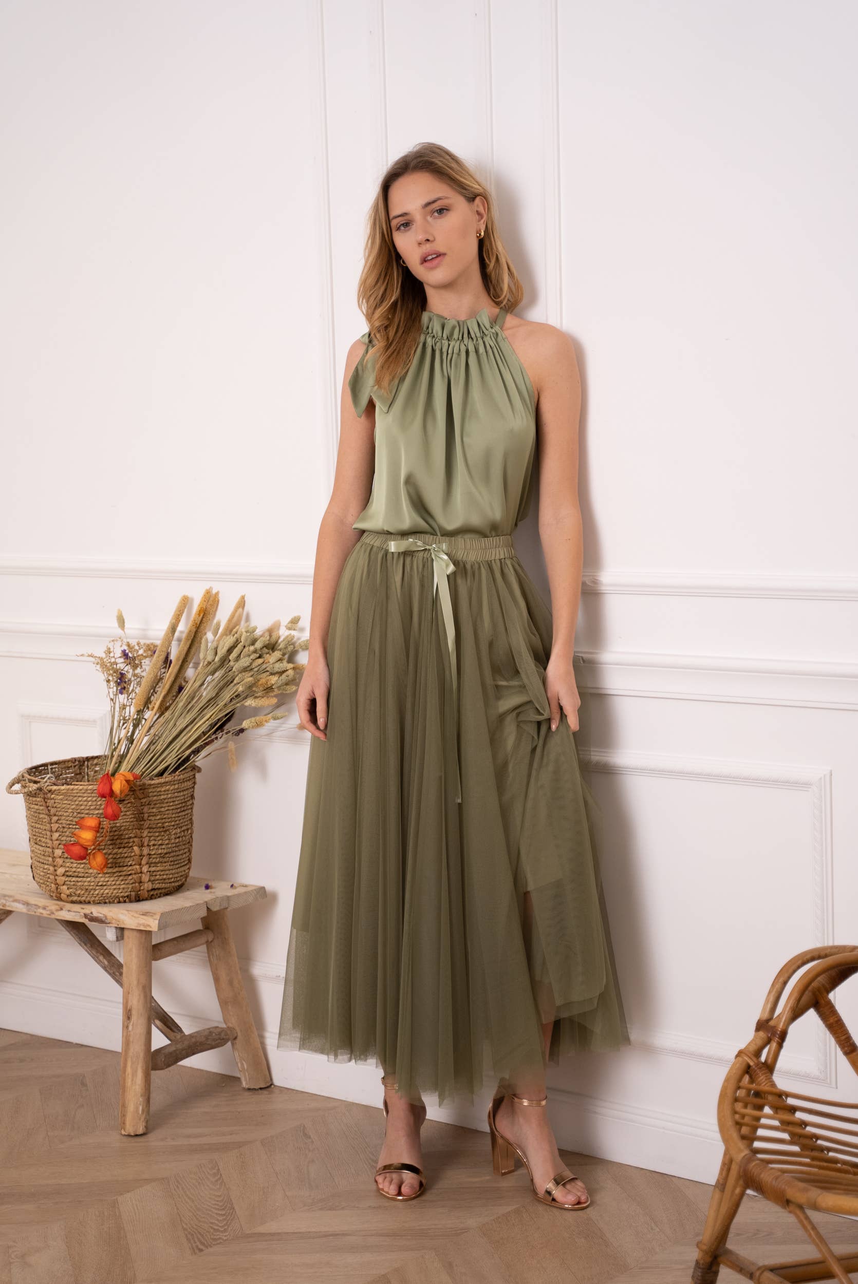 CHOKLATE PARIS - Wholesale Rok - Dames - Aria lange tule rok - CK0807721