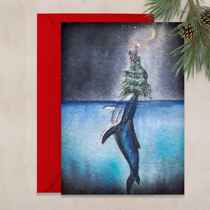 Magisk jul 5x7 tomt gratulationskort för wholesale av ALR Designs