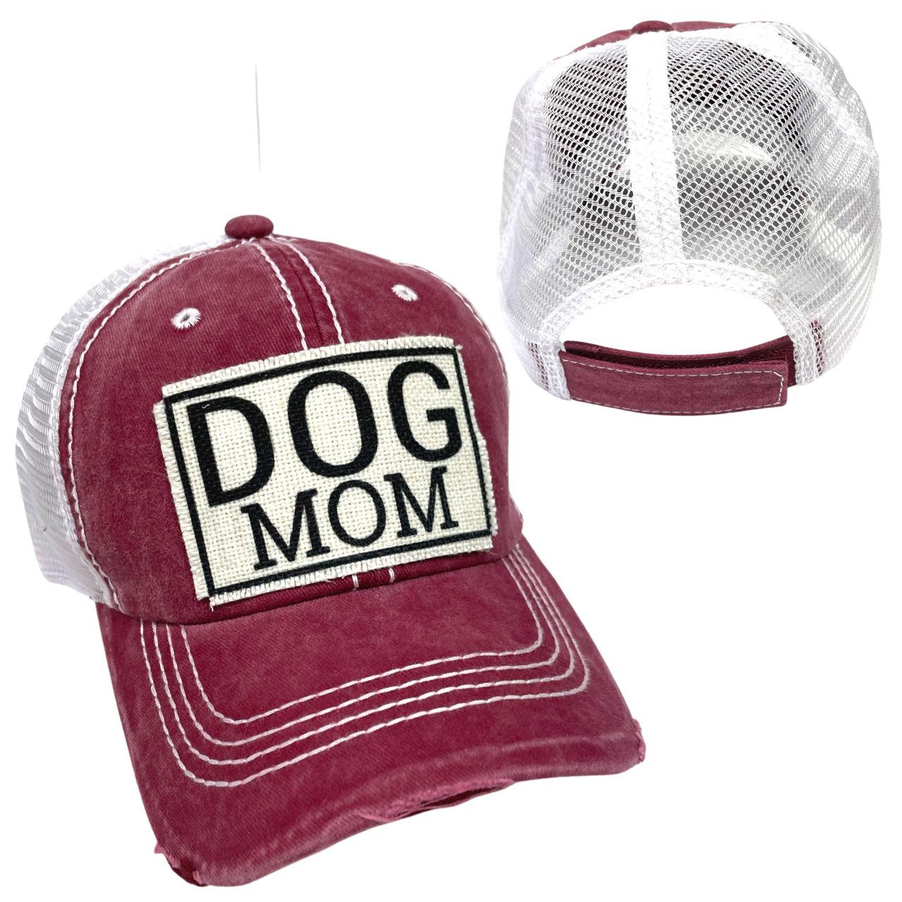 dkhandmade - Vente Casquette de camionneur – femme - CASQUETTE DE BALLE POUR CHIEN | CHAPEAU POUR FEMME | EFFET VIEILLI10