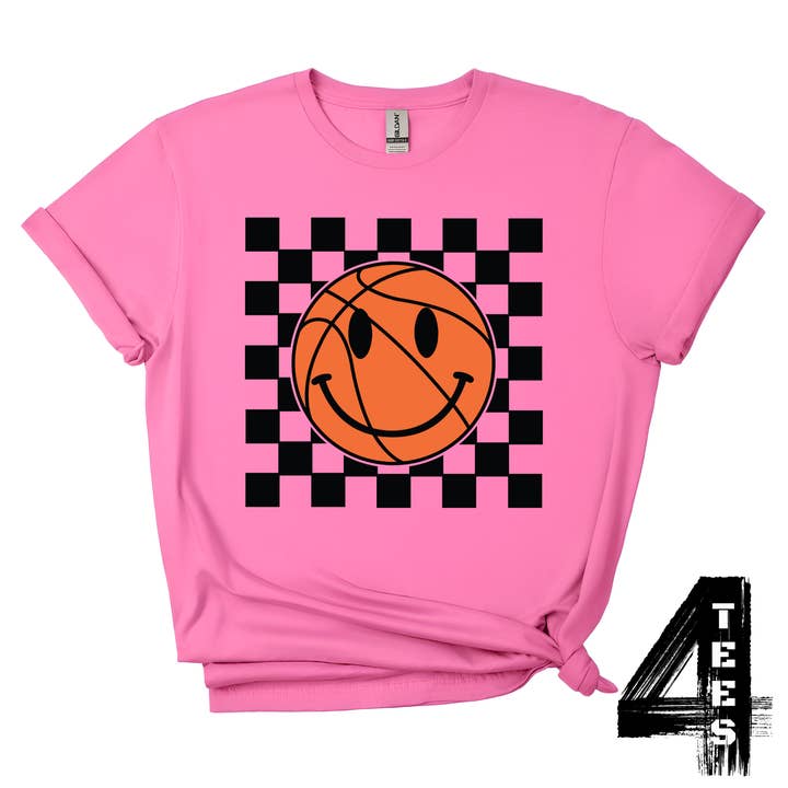 Basketball Retro Smiley for wholesale by Tees-4
