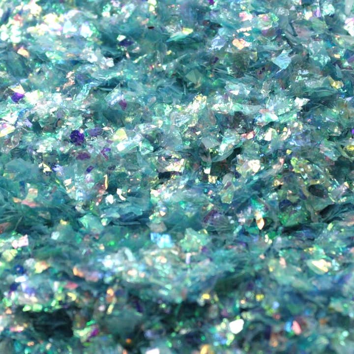 Meyer Imports - Wholesale Craft supplies - Blue Flitter - Iridescent Glass Glitter Ice Flakes