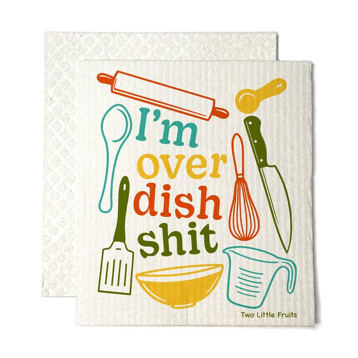 Swedish Dishcloth - Dish Shit - Funny Kitchen Cloth for wholesale by Two Little Fruits