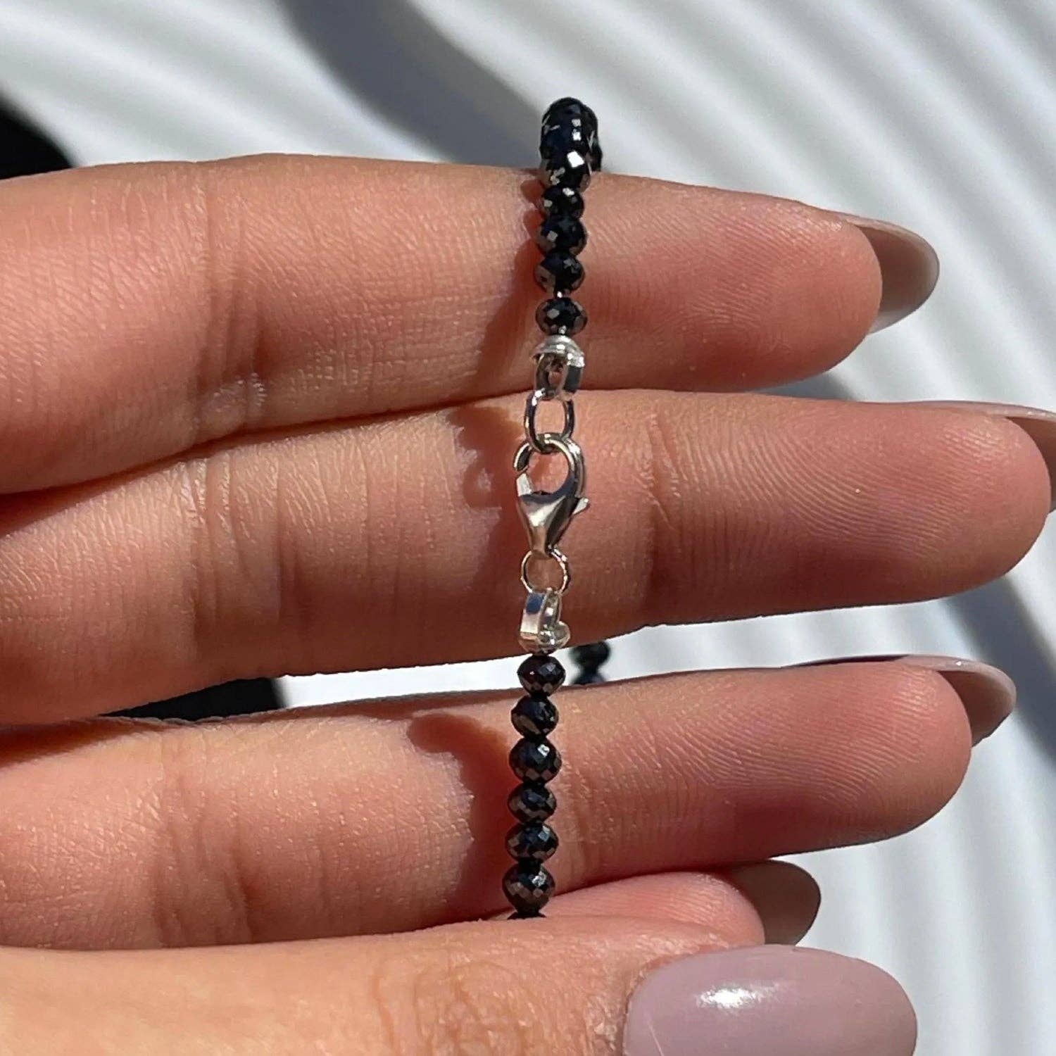 Avellinno - Wholesale Beaded Bracelet - Black Diamond Bracelet, 7 Inches Beaded Bracelet3