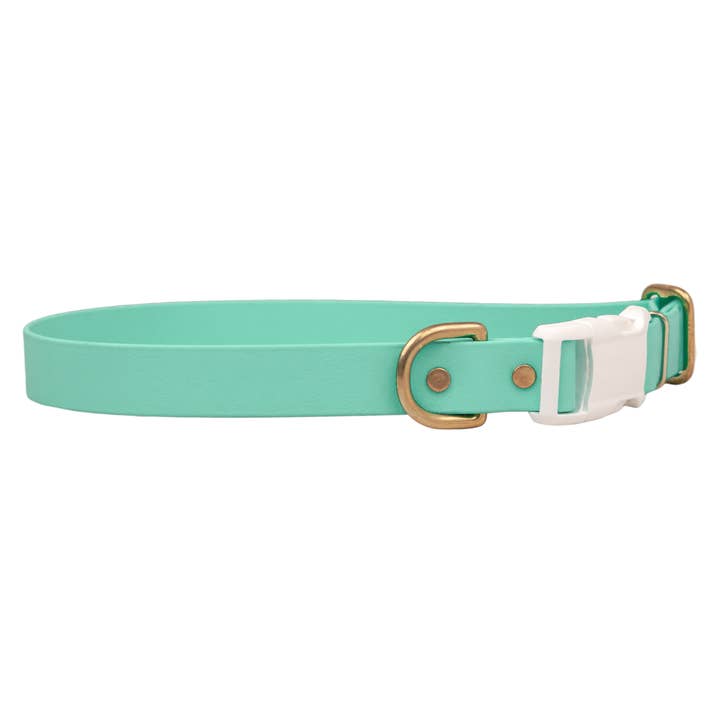 Seafoam Biothane Hondenhalsband voor wholesale door Crew LaLa