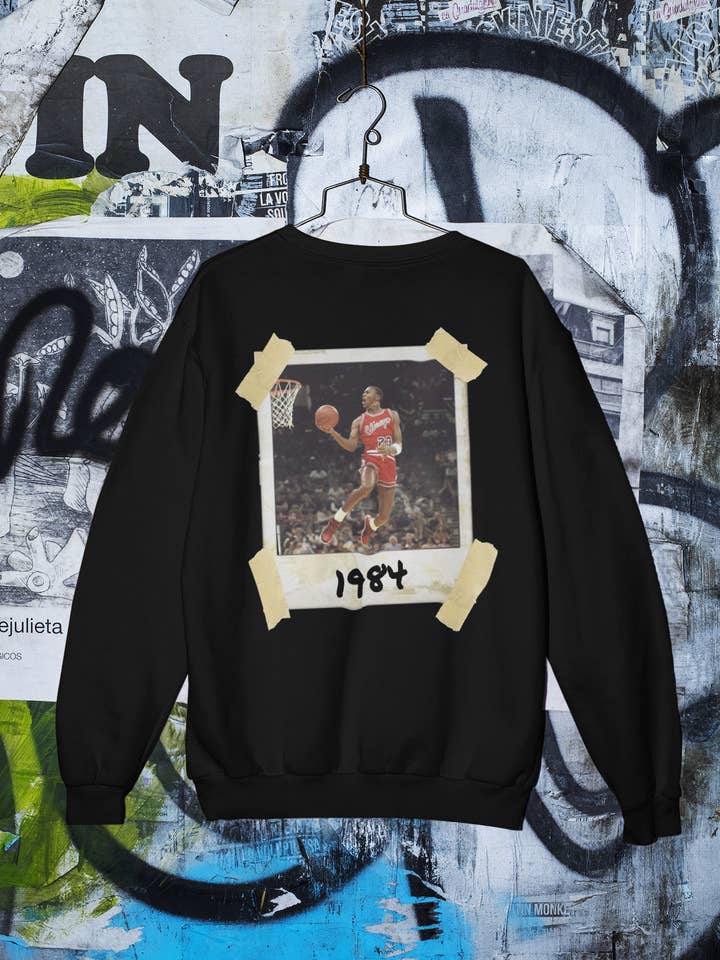 Suga Bearz - Wholesale Graphic Sweatshirt - Men's - Michael Jordan 1984 Men's Legend Sweatshirt