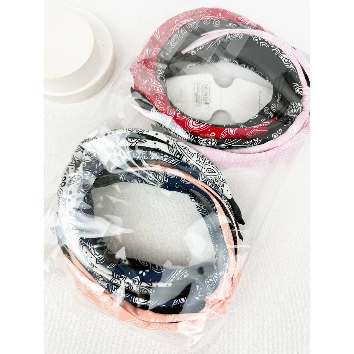 MIX COLOR All Year Long Bandana Knot Hairband for wholesale on Faire7