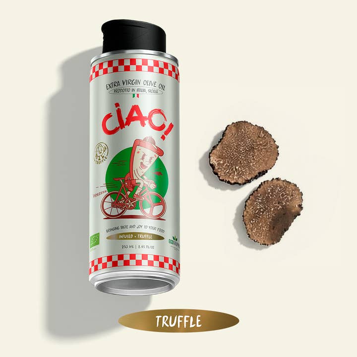 CIAO ! Huile d'olive infusée à la truffe pour la vente par CIAO!