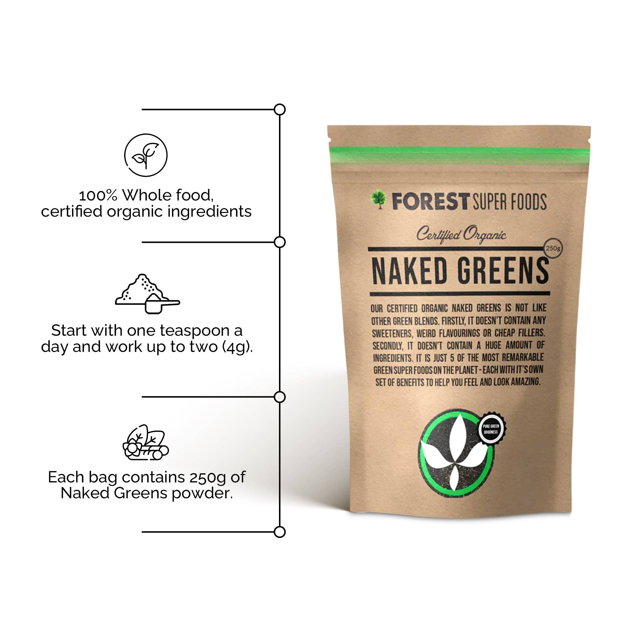 Forest Super Foods - Venta al por mayor Proteínas y superalimentos en polvo - Polvo Multivitamínico Completo Naked Greens5