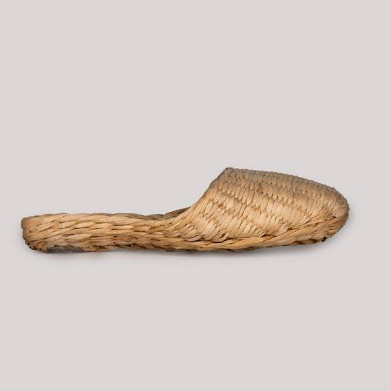 EcoFreax - Vendita all'ingrosso Pantofole - Donna - Pantofole da donna in paglia naturale intrecciata a mano