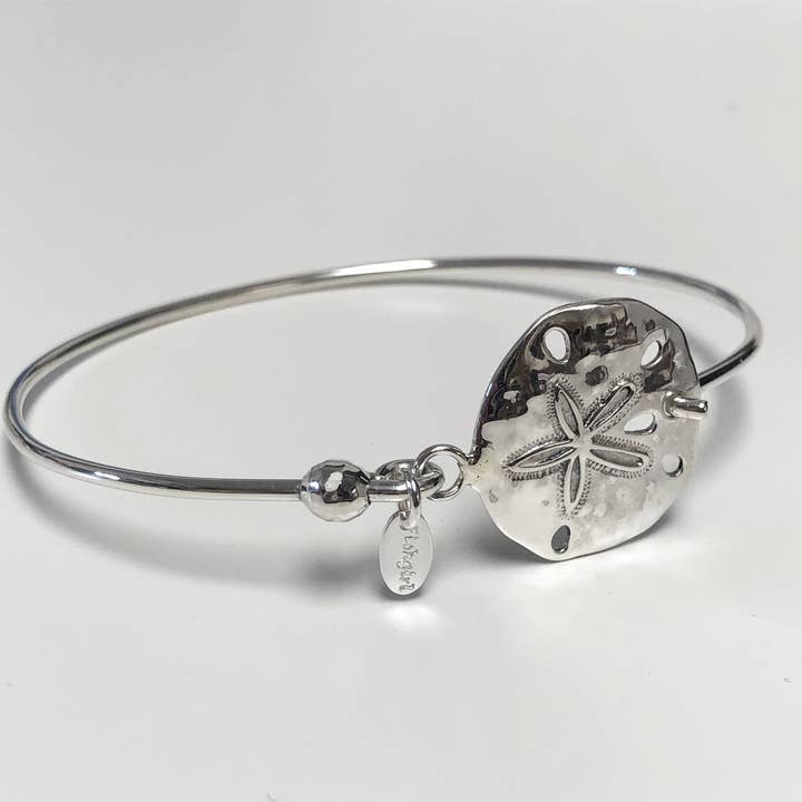 Sand Dollar Bangle Bracelet for wholesale by Fishgirl Designs
