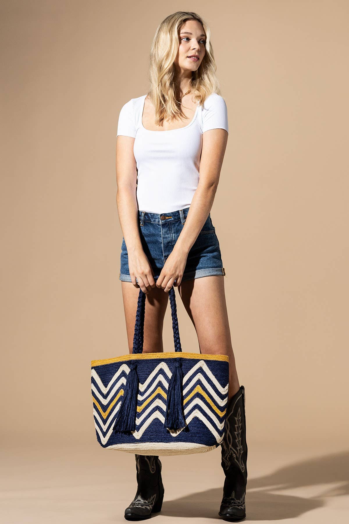 Malaka Sac à bandoulière en jute Malaka en vente sur Faire9