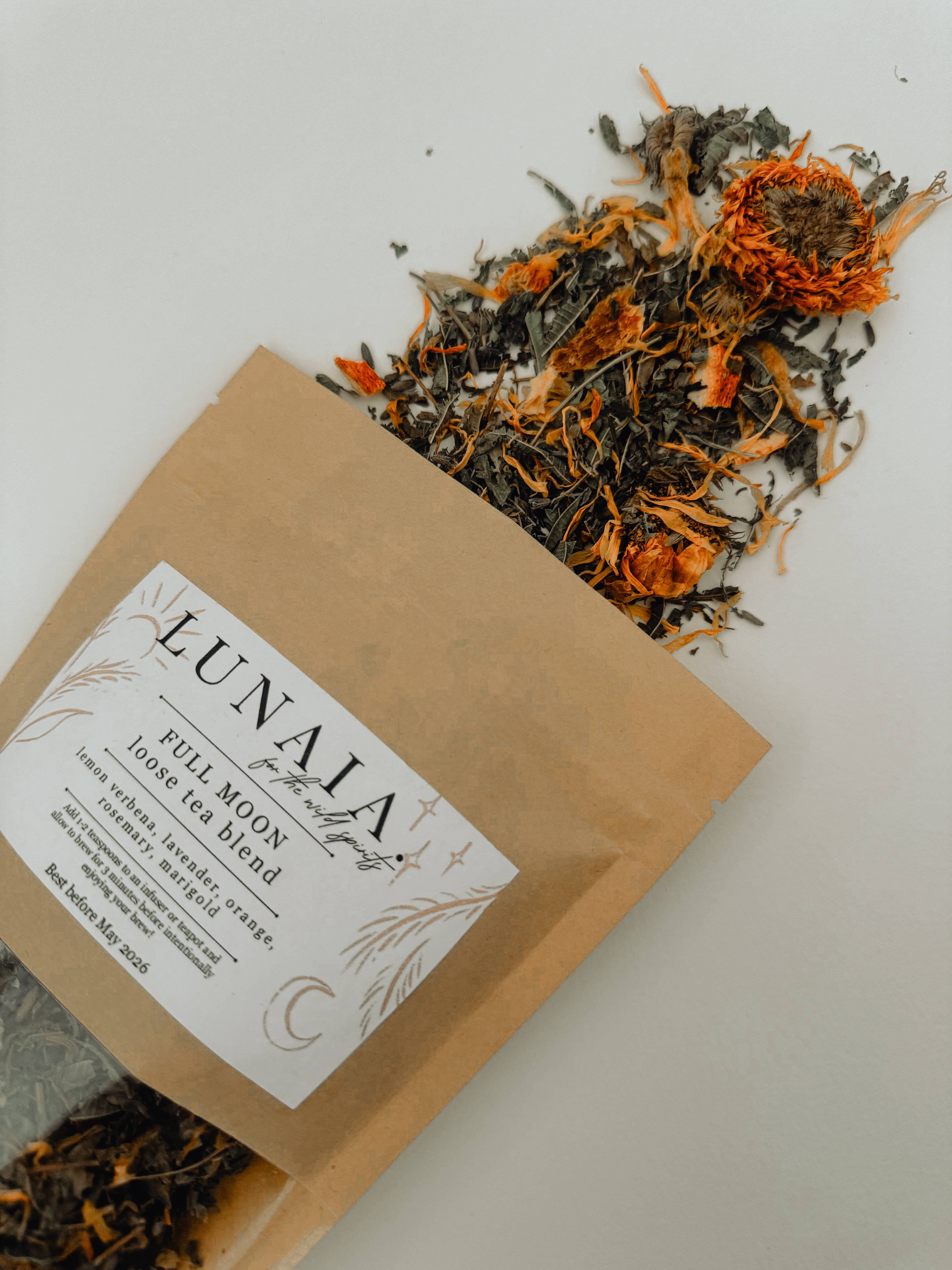 Lunaia - Wholesale Loose Tea - Full Moon Loose Herbal Tea Blend1