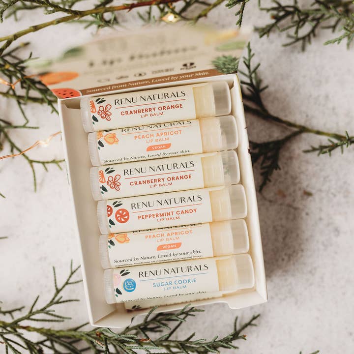 Renu Naturals - Wholesale Lip Balm Set - Mix Box of Organic Lip Balms SPF & NON-SPF