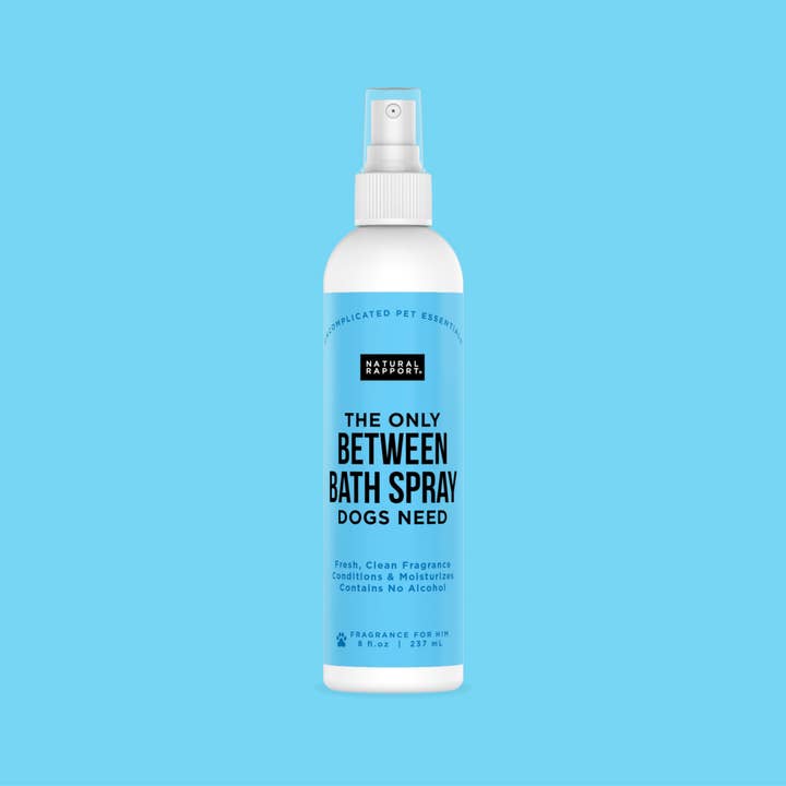 The Only Between Bath Spray Dogs Need - Amber & Sandalwood for wholesale by Natural Rapport