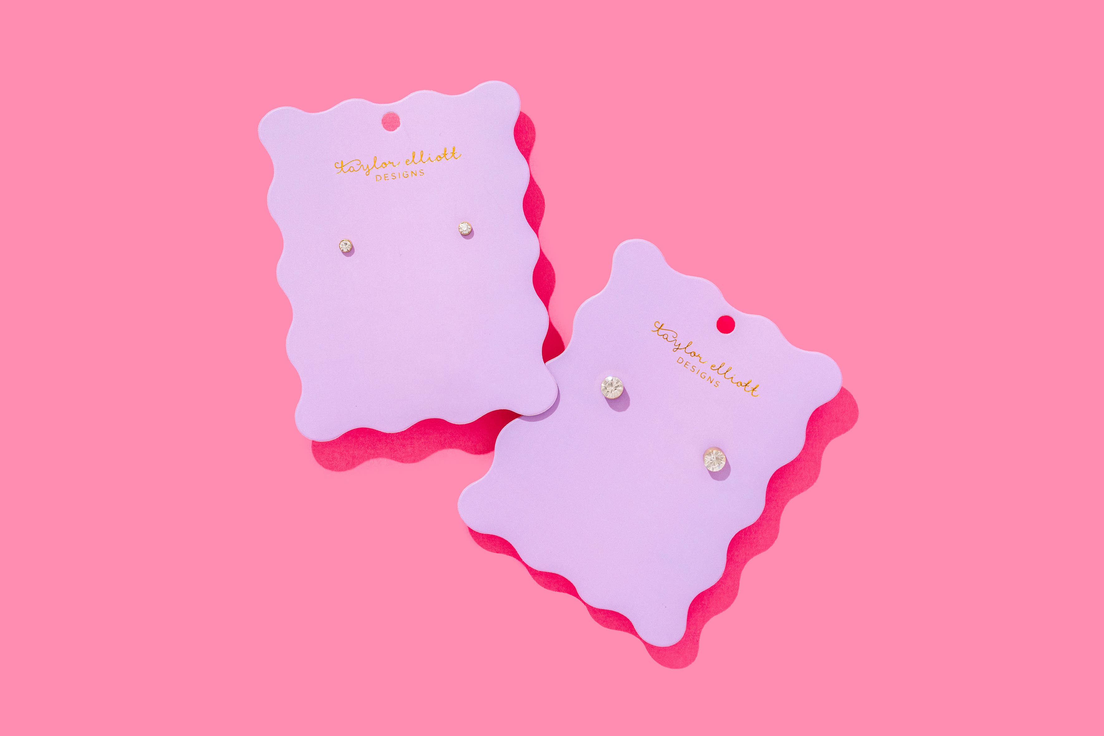 Taylor Elliott Designs – Großhandel Ohrstecker – Ohrstecker - Vergoldet mit mittelgroßen Fassung Edelsteinen - Maren3