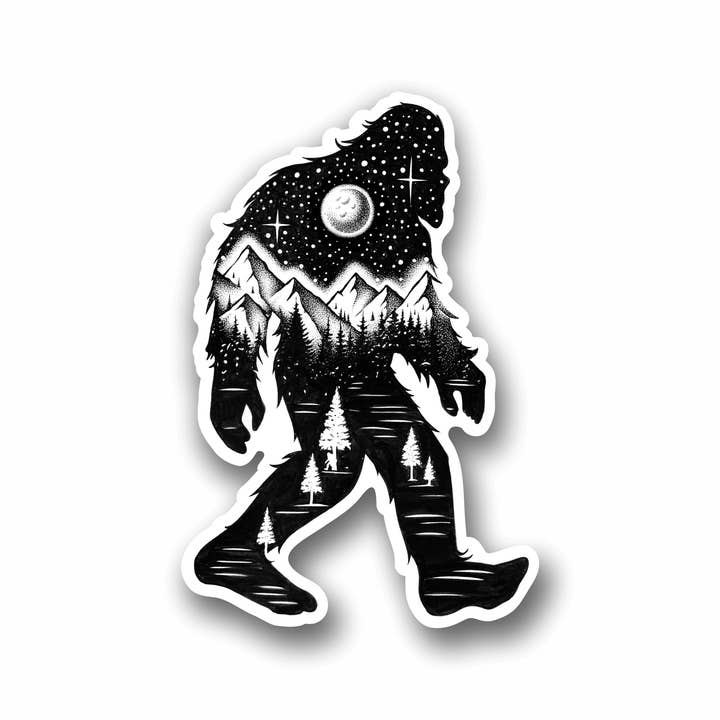 Sticker Art - Wholesale Sticker - Sasquatch Yeti Bigfoot Sticker